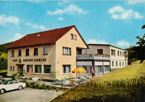 AK, Eckwälden bei Bad Boll, Café-Gasthof Albblick, um 1965