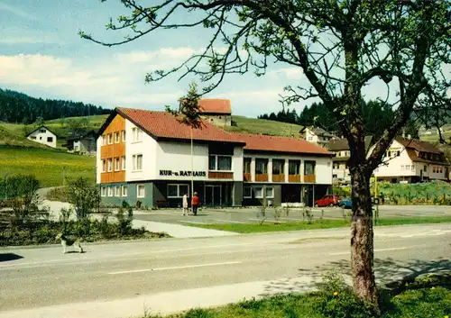 AK, Hutzenbach - Baiersbronn, Kur- und Rathaus, um 1980