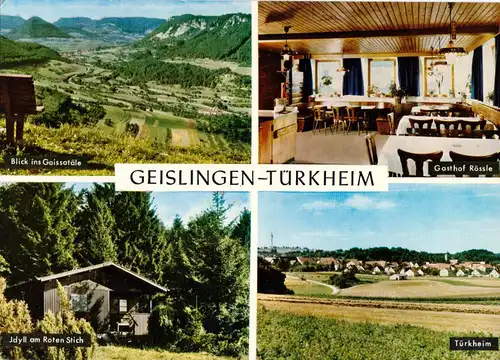 AK, Geislingen - Türkheim, vier Abb., um 1965