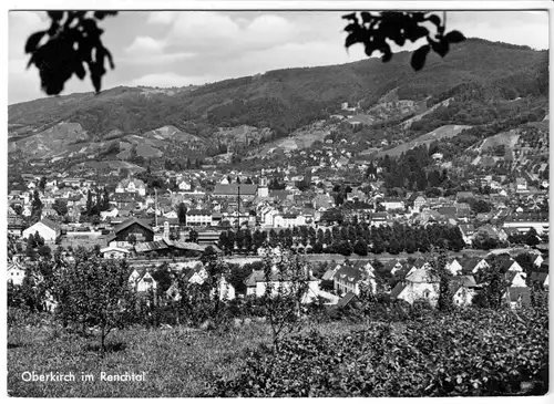 AK, Oberkirch Renchtal, Gesamtansicht, 1967