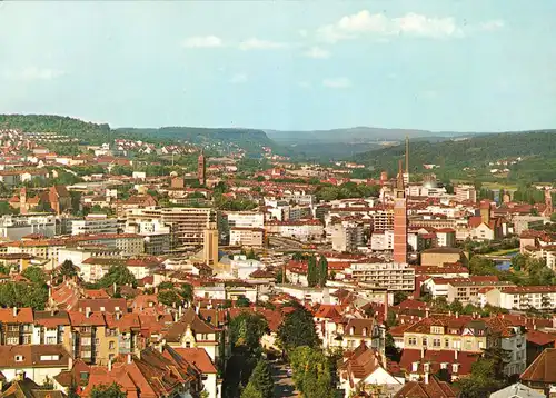 AK, Pforzheim, Teilansicht, um 1975
