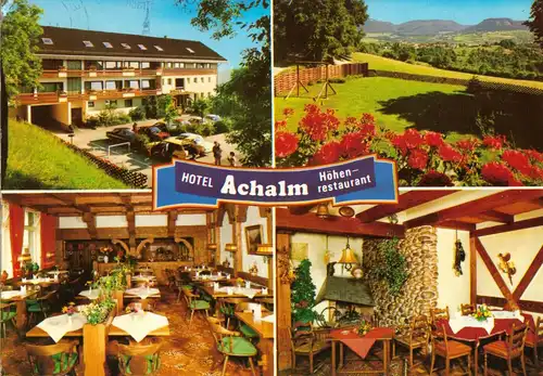AK, Reutlingen, Hotel-Höhenrestaurant Achalm, vier Abb., 1978