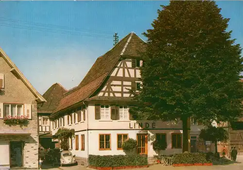 AK, Kappelrodeck Schwarzwald, Gasthof zur Linde, um 1975