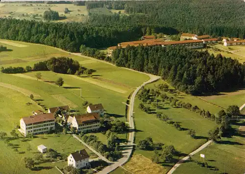 AK, Schömberg Schwarzwald, Luftbild-Teilansicht, 1970