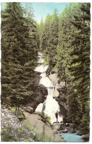 AK, Triberg im Schwarzwald, Wasserfall, um 1960