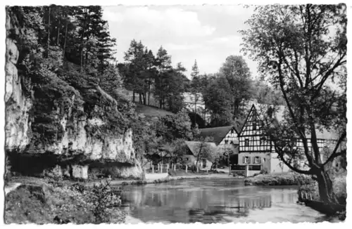 AK, Velden a. Pegnitz, Motiv bei der Stadtmühle, 1961