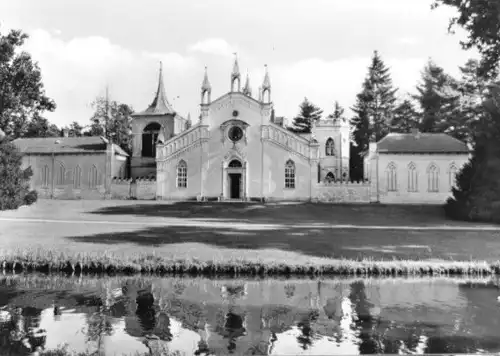 AK, Wörlitzer Park, Gotisches Haus, Kanalseite, 1981