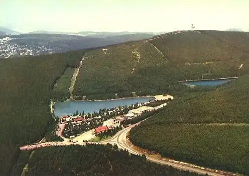 AK, Hahnenklee-Bockswiese, Sporthotel, Luftbild, 1974