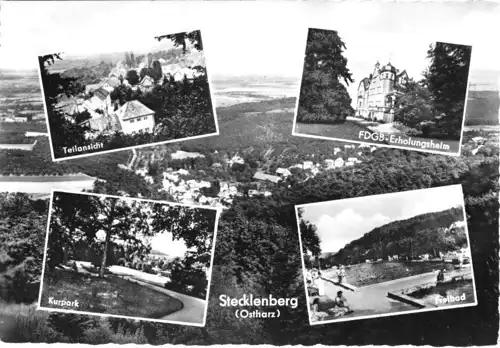 AK, Stecklenberg (Ostharz), fünf Abb., gestaltet, 1963