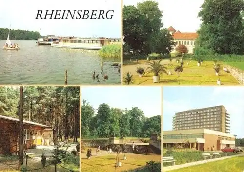 AK, Rheinsberg Kr. Neuruppin, 5 Abb., 1990
