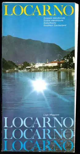 tour. Prospekt, Locarno, Tessin, Südschweiz, um 1980