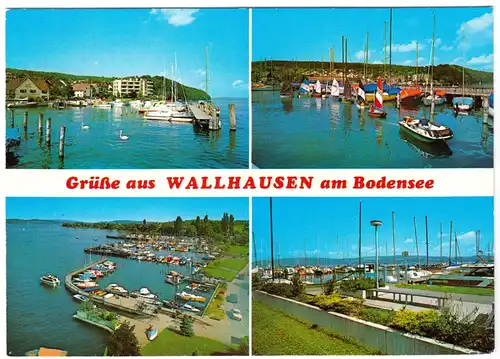 AK, Konstanz - Wallhausen am Bodensee, vier Abb., um 1985