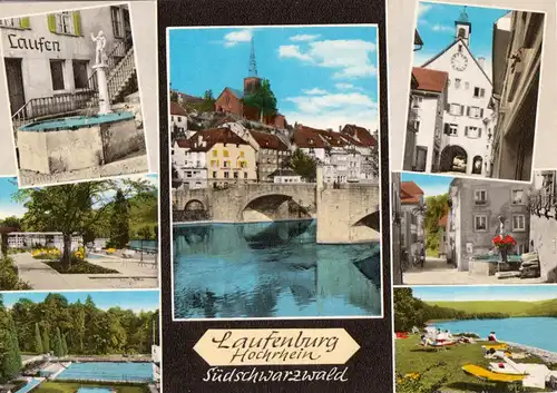 AK, Lauffenburg Hochrhein, sieben Abb., gestaltet, um 1972