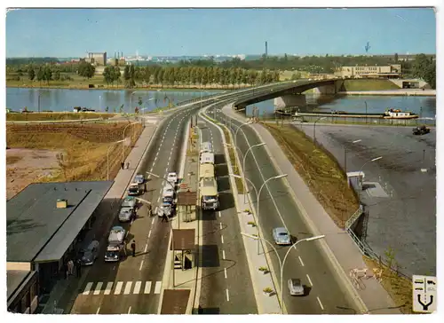 AK, Kehl, Europabrücke Kehl - Straßburg, 1968