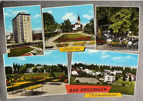 AK, Bad Krozingen, fünf Abb., gestaltet, 1967