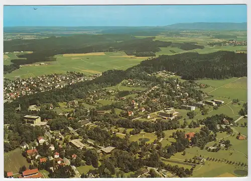AK, Bad Dürrheim Schwarzwald, Luftbildtotale, um 1980