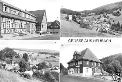 AK, Heubach Kr. Hildburghausen, vier Abb., 1983