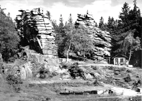 AK, Ehrenfriedersdorf Erzgeb., Greifensteine, Naturbühne, 1968