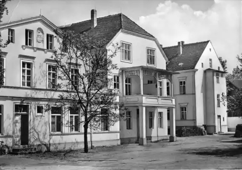 AK, Schönebeck Elbe, OT Salzelmen, Volksbad, Patientenhäuser, 1964