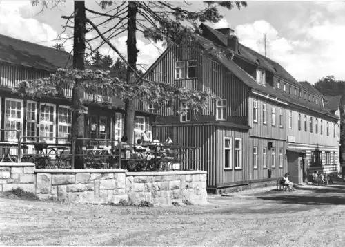 AK, Schmücke Thür. Wald, Gaststätte und Ferienheim, 1967