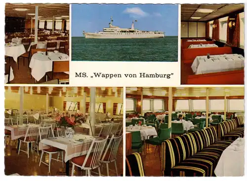 AK, MS Wappen von Hamburg, fünf Abb., 1963