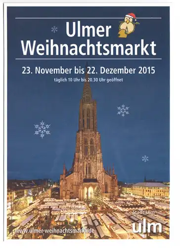 AK, Ulm, Ulmer Weihnachtsmarkt 2015