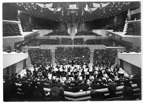 AK, Berlin Tiergarten, Philharmonie, Konzertsaal, um 1970