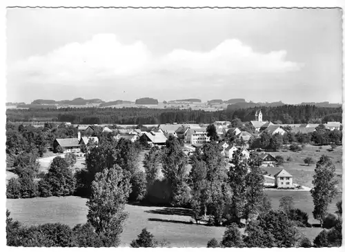 AK, Haslach Krs. Wangen, Ansicht mit Blick auf Kinderheim St. Konrad, um 1965