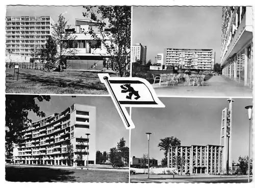 AK, Berlin Tiergarten, Das neue Hansaviertel, vier Abb., um 1967