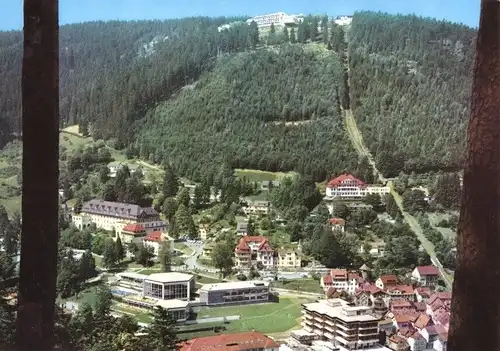 AK, Bad Wildbad im Schwarzwald, Blick zum Sommerberg, 1969