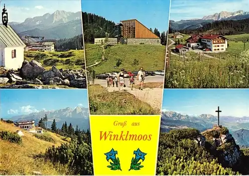 AK, Reit im Winkel, Winkelmoos-Alm, fünf Abb., um 1975