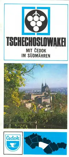 tour. Broschüre, Tschechoslowakei, Mit Cedok in Südmähren, 1976