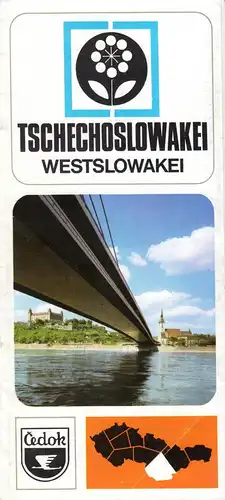 tour. Broschüre, Tschechoslowakei, Mit Cedok in die Westslowakei, 1974