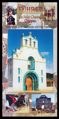 tour. Broschüre, Führer San Juán Chamula, Chiapas, Mexiko, um 2000