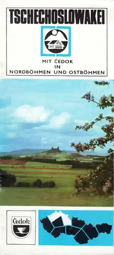 tour. Broschüre, Tschechoslowakei, Mit Cedok in Nord- und Ostböhmen, um 1976