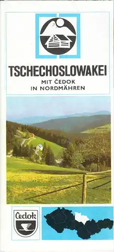 tour. Broschüre, Tschechoslowakei, Mit Cedok in Nordmähren, 1978