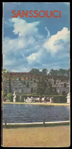 tour. Prospekt mit Innenstadtplan, Potsdam-Sanssouci, 1962