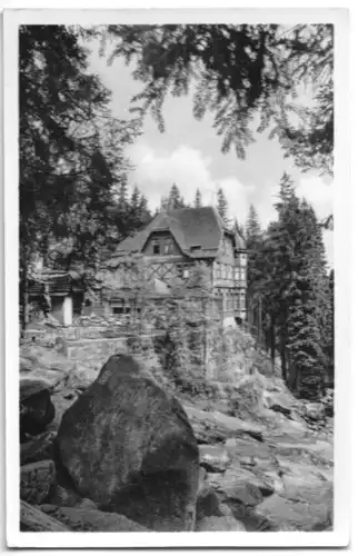 AK, Wernigerode Harz, Hotel Steinerne Renne, 1956