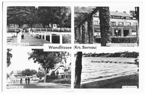 AK, Wandlitzsee Kr. Bernau, vier Abb., 1962