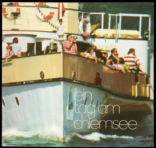 tour. Broschüre, Ein Tag am Chiemsee, 1975