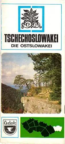 tour. Broschüre, Tschechoslowakei, Mit Cedok in die Ostslowakei, um 1974