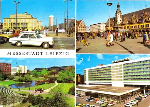AK, Leipzig, vier Abb., 1978