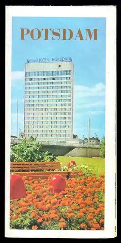 tour. Prospekt mit Innenstadtplan, Potsdam, 1974