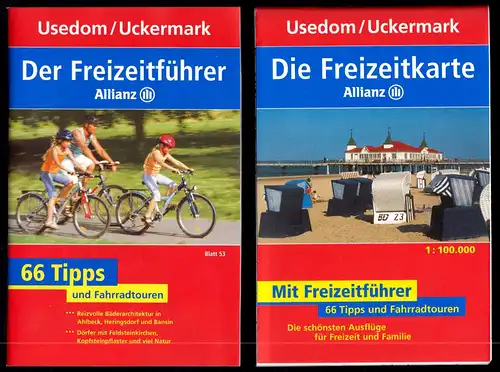 Freizeitkarte und Freizeitführer, Usedom / Uckermark, 2004