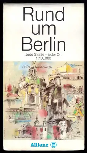 Verkehrskarte, Rund um Berlin - Jede Straße - jeder Ort, 1991