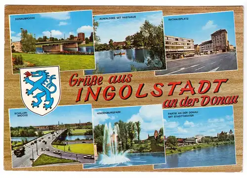 AK, Ingolstadt a.d. Donau, sechs Abb., um 1970