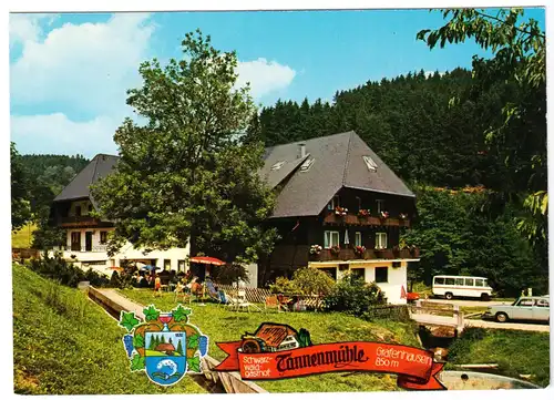 AK, Grafenhausen Schwarzwald, Schwarzwaldgasthof Tannenmühle, um 1978