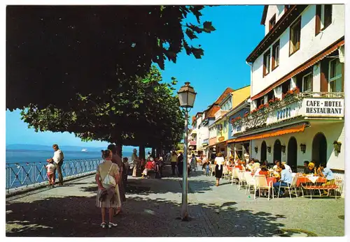 AK, Meersburg am Bodensee, Uferpromenade, um 1985