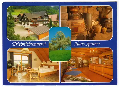 AK, Sasbachwalden, Erlebnisbrennerei und Haus Spinner, fünf Abb., um 1995