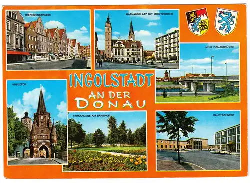 AK, Ingolstadt a.d. Donau, sechs Abb., 1975